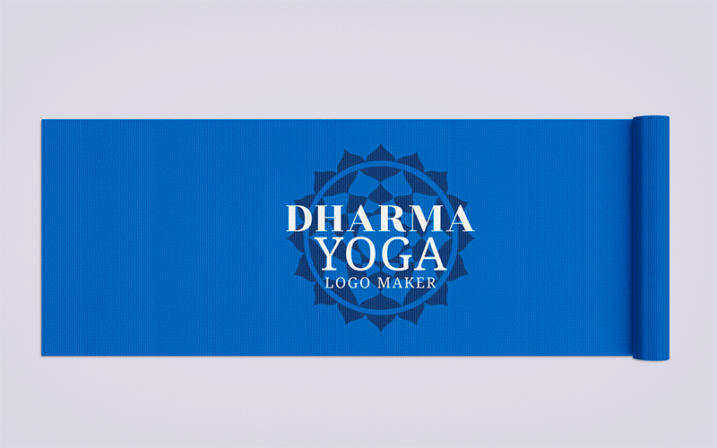 Mockup Of A Yoga Mat Lying On A Plain Background 28374