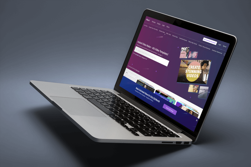 Mockup Featuring An Angled Macbook Pro Mockup