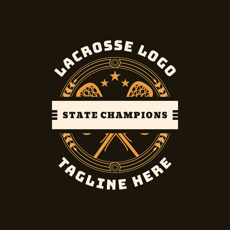 Create your own Lacrosse logo maker Place it