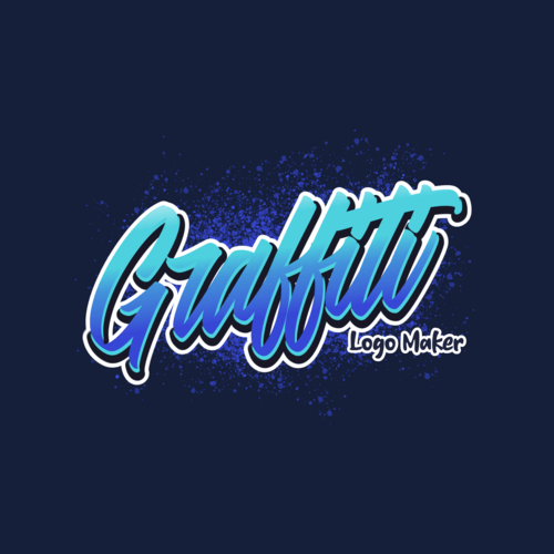 Logo Template Featuring A Graffiti Design