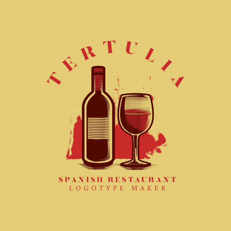 Logo Generator For A Spanish Restaurant With Wine Graphics