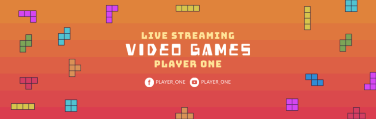 Tetris Themed Twitch Banner Template 586b 1024x324