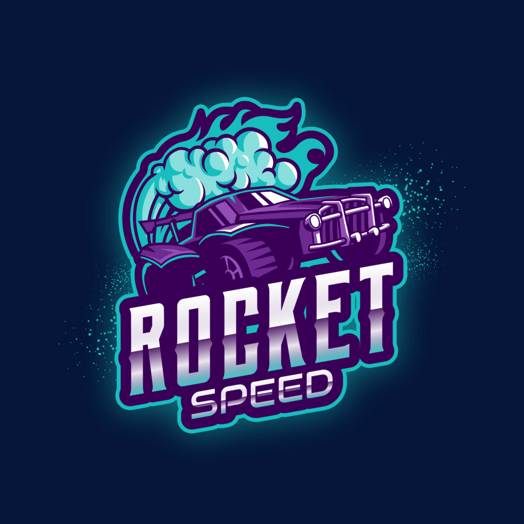 Logo Template Inspired By Rocket League Featuring Car Graphics 2851