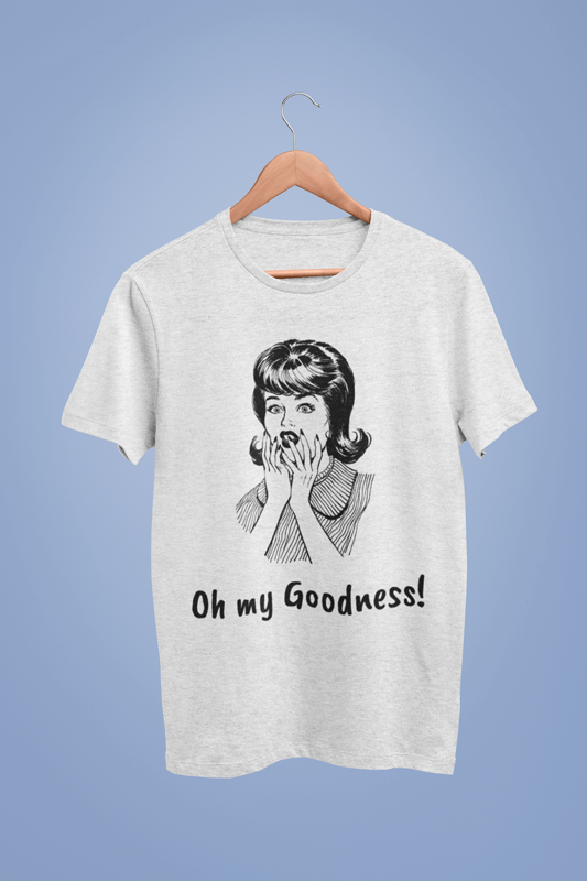 Heather Tee Mockup With A Hanger Floating