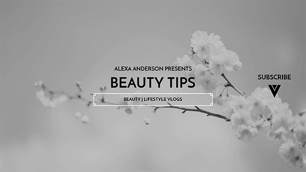 Youtube Banner Template For A Beauty Tips Channel